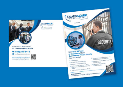 Guard Mount Private Security Postcard