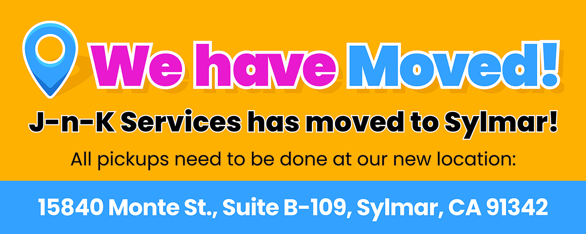 We have Moved! Come visit us at our new address: 15840 Monte St., Ste B-109, Sylmar, CA 91342